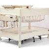 4moms Breeze 5 Plus Playard + Diaper Storage Caddy Bundle - Birch