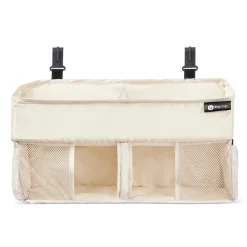 4moms Breeze 5 Plus Playard + Diaper Storage Caddy Bundle - Birch