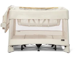 4moms Breeze 5 Plus Playard + Diaper Storage Caddy Bundle - Birch