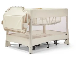 4moms Breeze 5 Plus Playard + Diaper Storage Caddy Bundle - Birch