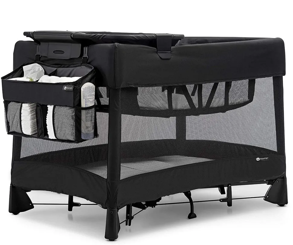 4moms Breeze Playard Diaper Storage Caddy - Black