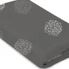 4moms Mamaroo Sleep Cotton Bassinet Sheet - Grey Crosshatch