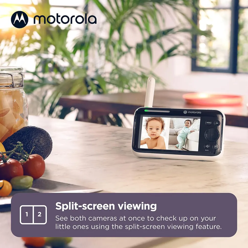 Motorola PIP1510 Connect 5" Wi-Fi Motorized Video Baby Monitor - 2 Camera Pack