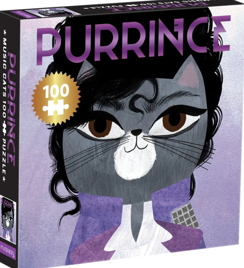 Mudpuppy 100 Piece Puzzle - Purrince Music Cats