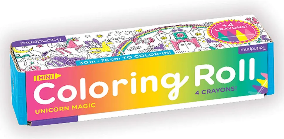 Mudpuppy Mini Coloring Roll - Unicorn Magic