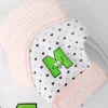 Munch Mitt Teething Mitten - Pastel Pink Hearts