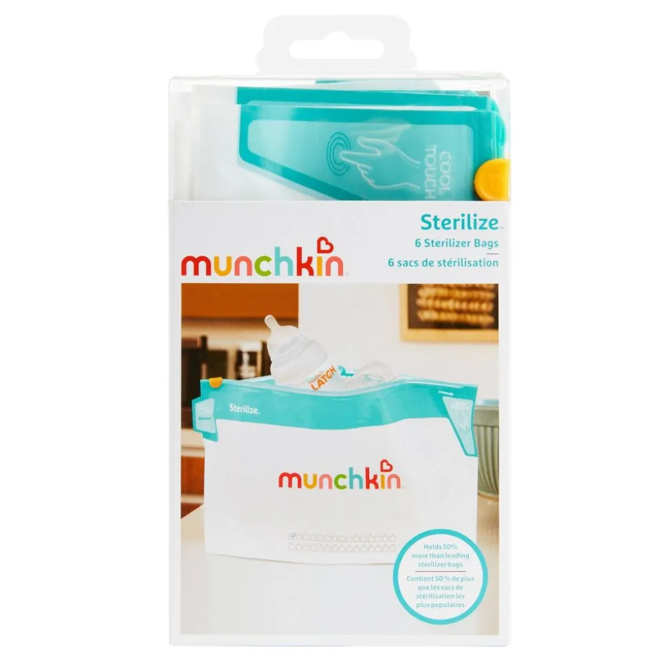 Munchkin Jumbo Bottle Sterilizer Bag, 6 Pack