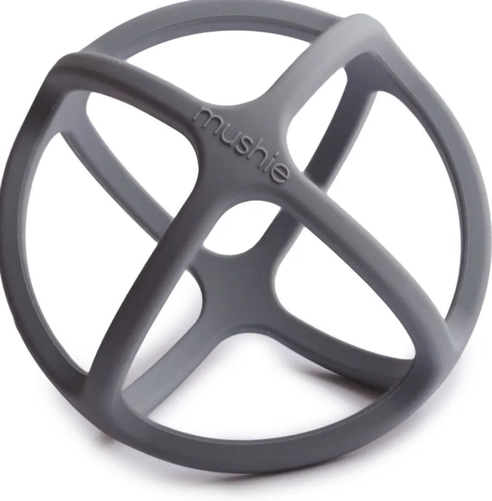Mushie Ball Teether - Dove Grey