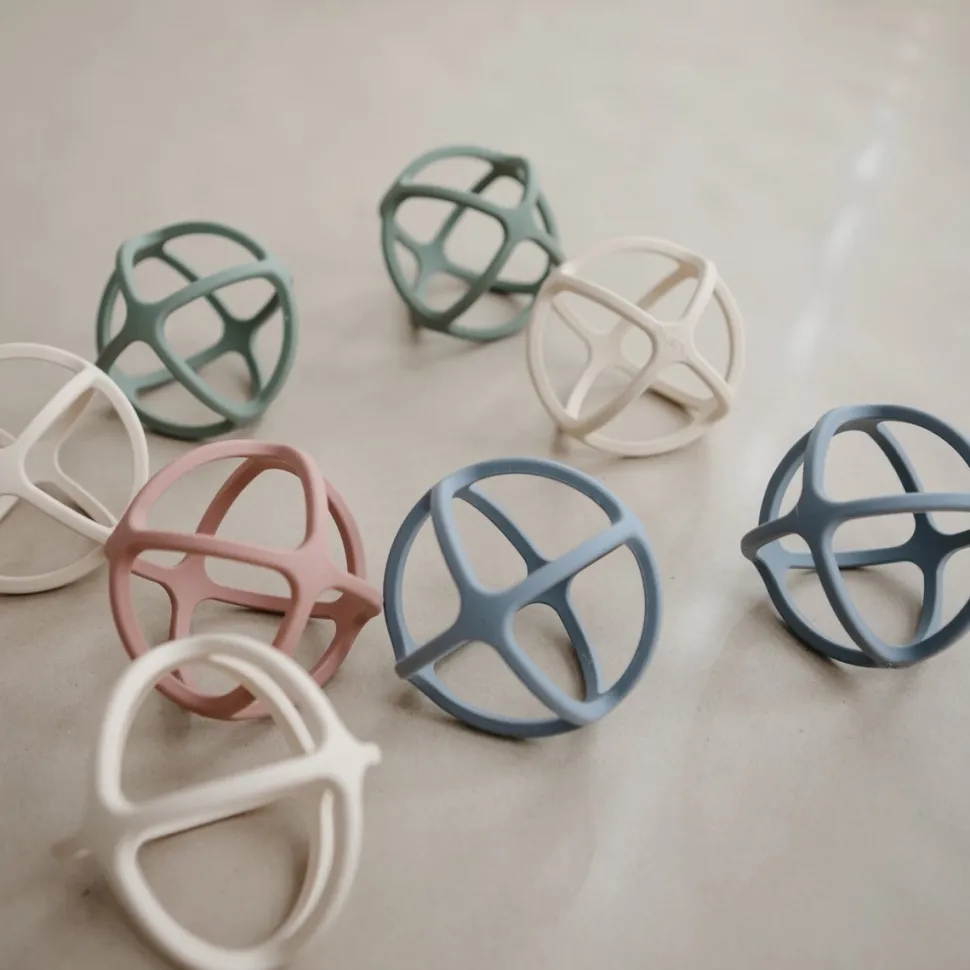 Mushie Ball Teether - Dove Grey