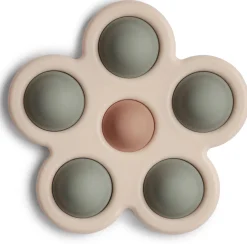 Mushie Flower Press Toy - Dried Thyme / Natural / Shifting Sand
