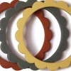 Mushie Flower Teething Bracelet 3-Pack - Sunshine/Dried Thyme/Clay