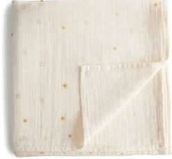 Mushie Organic Cotton Muslin Swaddle Blanket - Sun