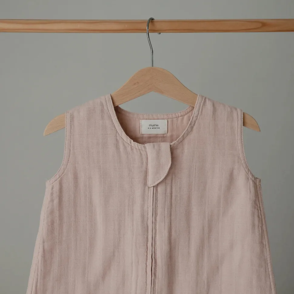 Mushie Organic Cotton Sleep Bag - Blush