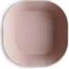 Mushie Square Dinnerware Bowls, Set of 2 - Blush
