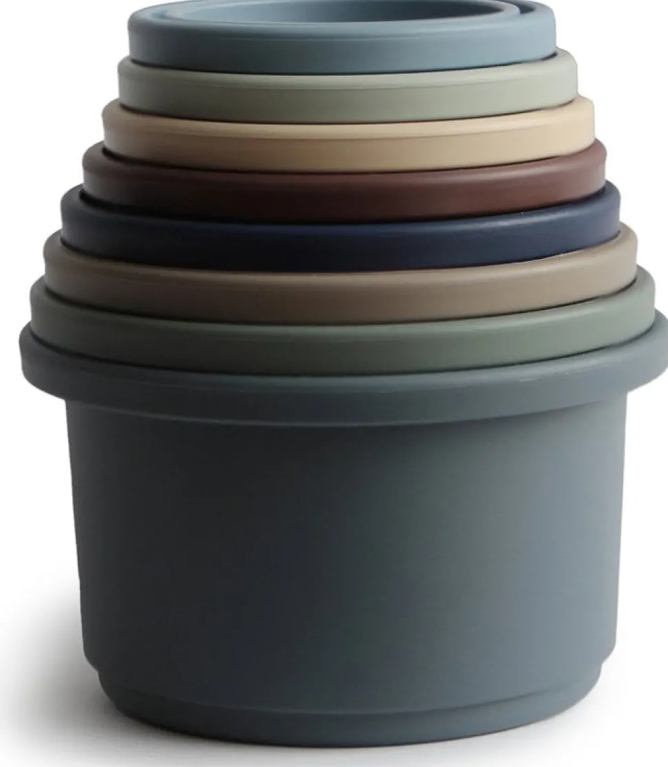 Mushie Stacking Cups - Forest