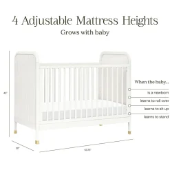 Namesake Brimsley Tambour 3-in-1 Convertible Crib - Warm White