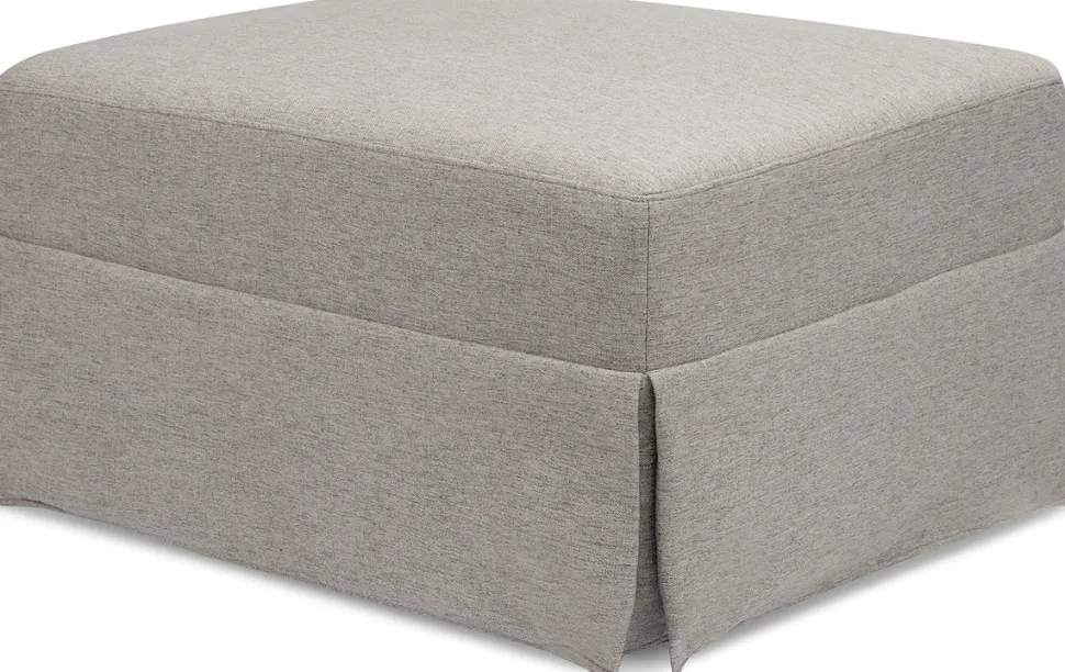 Namesake Crawford Gliding Ottoman - Performance Grey Eco-Weave