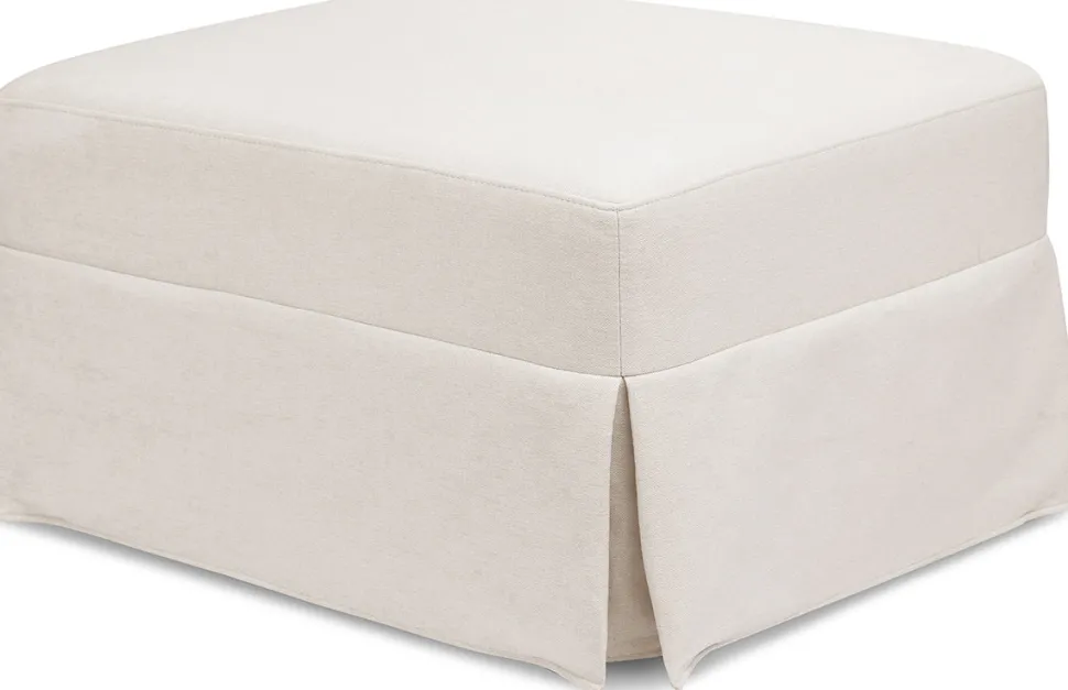 Namesake Crawford Gliding Ottoman - Performance Cream Eco-Weave