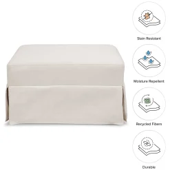 Namesake Crawford Gliding Ottoman - Performance Cream Eco-Weave