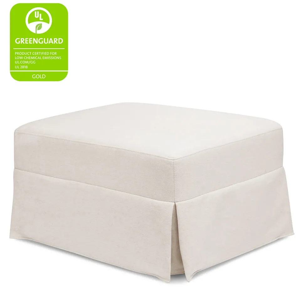 Namesake Crawford Gliding Ottoman - Performance Cream Eco-Weave