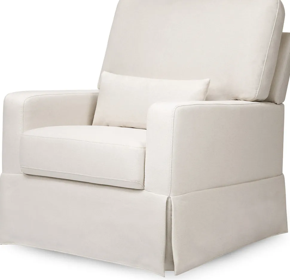 Namesake Crawford Pillowback Comfort Swivel Glider - Performance Cream Eco-Weave