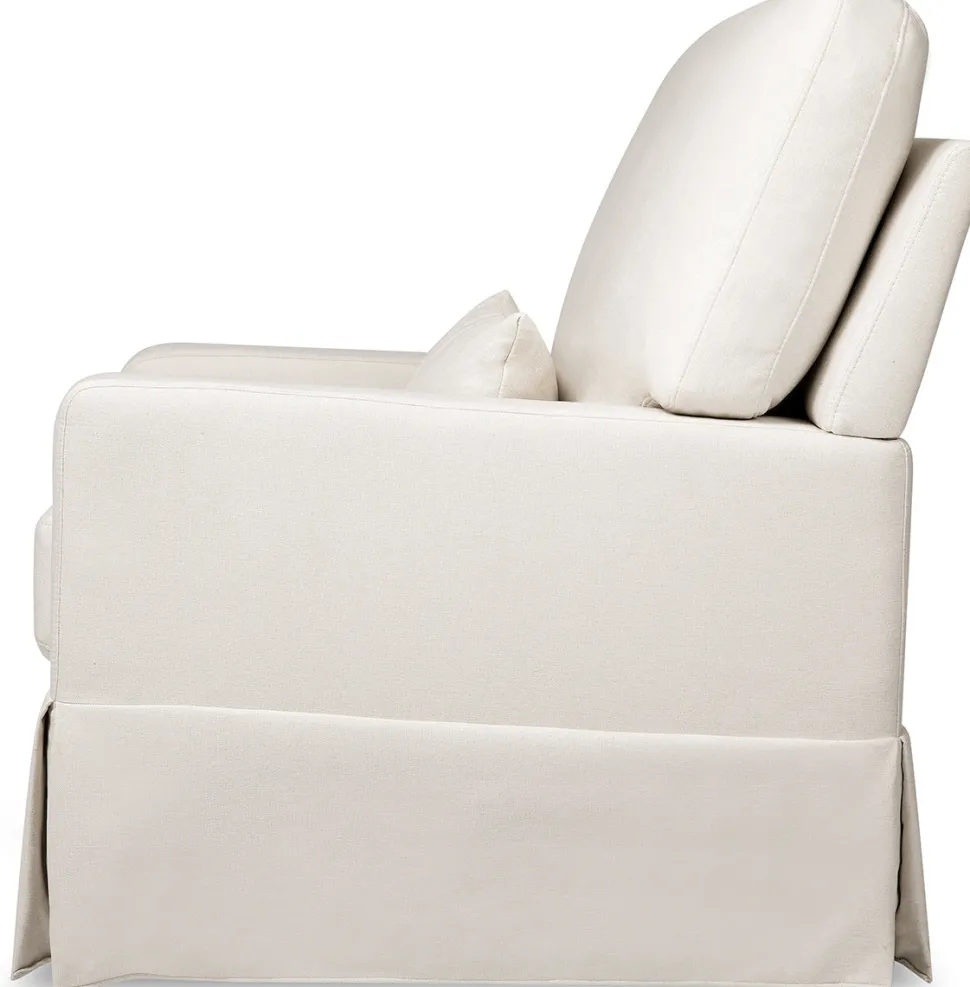 Namesake Crawford Pillowback Comfort Swivel Glider - Performance Cream Eco-Weave