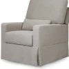 Namesake Crawford Pillowback Comfort Swivel Glider - Performance Grey Eco-Weave