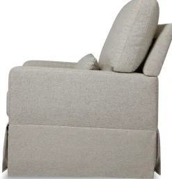 Namesake Crawford Pillowback Comfort Swivel Glider - Performance Grey Eco-Weave