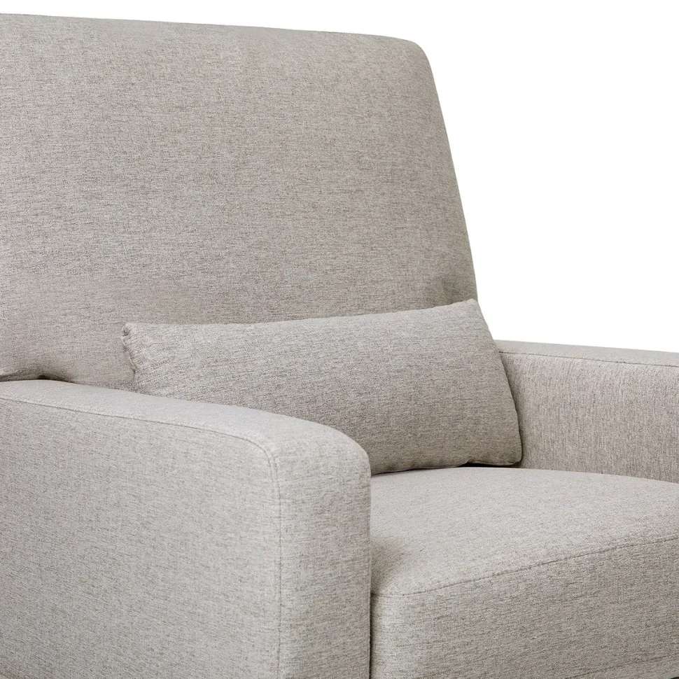 Namesake Crawford Pillowback Comfort Swivel Glider - Performance Grey Eco-Weave