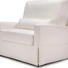 Namesake Crawford Pillowback Chair and a Half, Comfort Swivel Glider - Performance Cream Eco-Weave