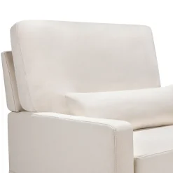 Namesake Crawford Pillowback Chair and a Half, Comfort Swivel Glider - Performance Cream Eco-Weave