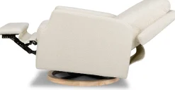 Namesake Crewe Swivel Glider Recliner - Ivory Boucle w/Light Wood Base