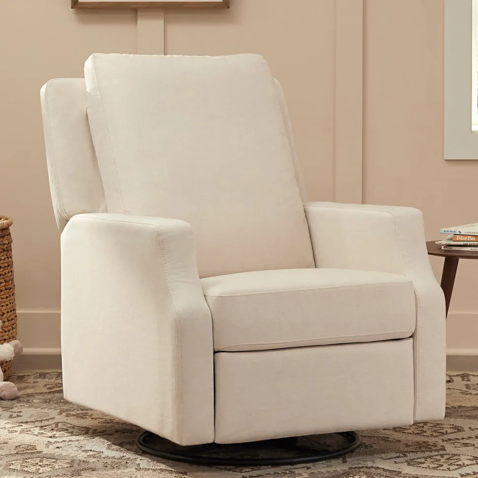 Namesake Crewe Swivel Glider Recliner - Performance Cream Eco-Weave