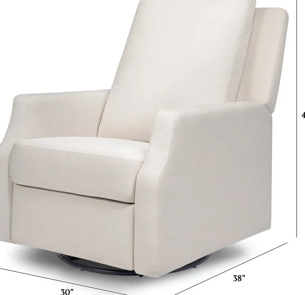 Namesake Crewe Swivel Glider Recliner - Performance Cream Eco-Weave
