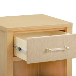 Namesake Eloise Assembled Nightstand - Honey and Performance Sand Eco-Weave