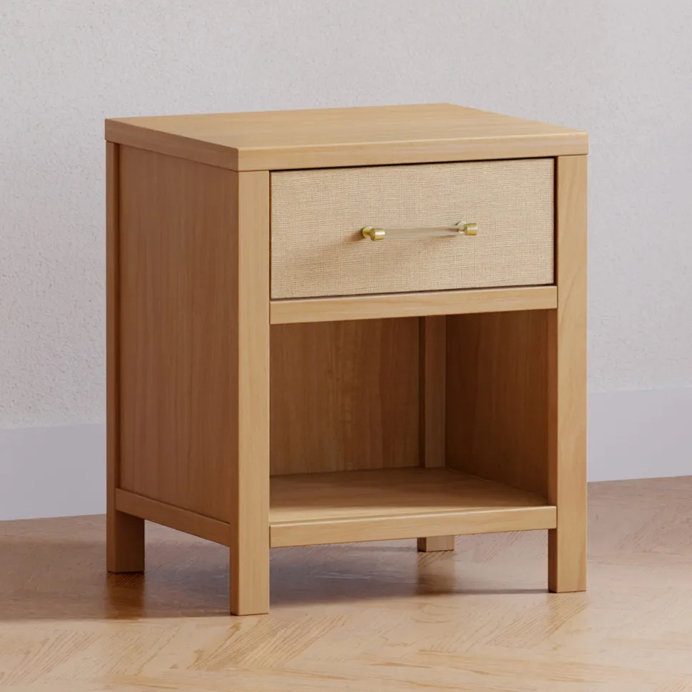 Namesake Eloise Assembled Nightstand - Honey and Performance Sand Eco-Weave