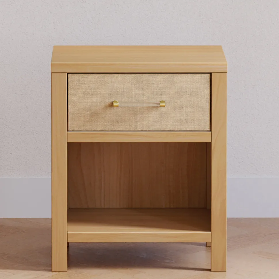 Namesake Eloise Assembled Nightstand - Honey and Performance Sand Eco-Weave