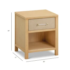 Namesake Eloise Assembled Nightstand - Honey and Performance Sand Eco-Weave