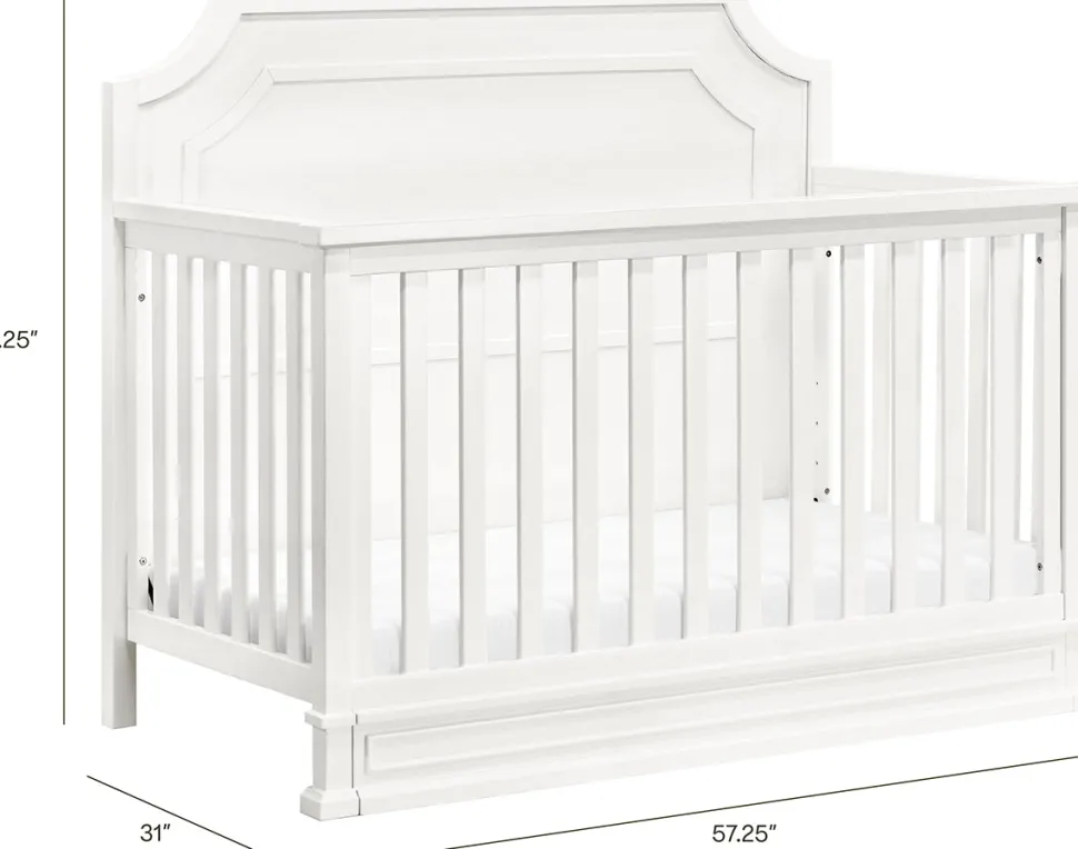 Namesake Emma Regency 4-in-1 Convertible Crib - Warm White