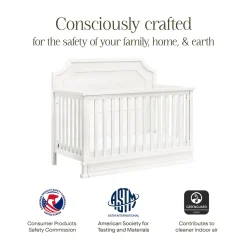 Namesake Emma Regency 4-in-1 Convertible Crib - Warm White