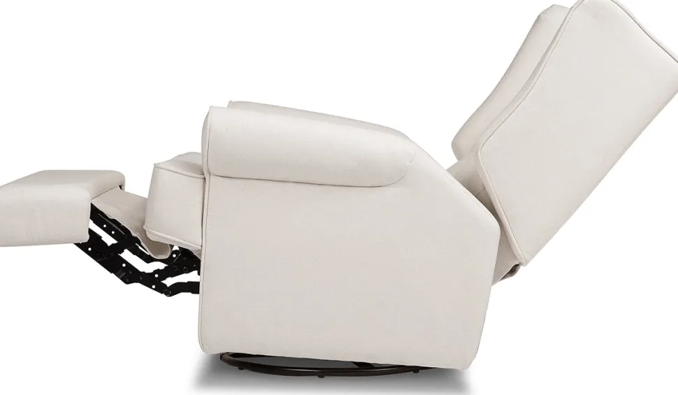 Namesake Harbour Electronic Swivel Glider Recliner w/USB - Performance Cream Eco-Weave