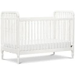 Namesake Liberty 3-in-1 Convertible Spindle Crib w/Toddler Bed Conversion Kit - Warm White