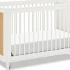 Namesake Marin w/ Cane 3-in-1 Convertible Crib - Warm White / Honey Cane