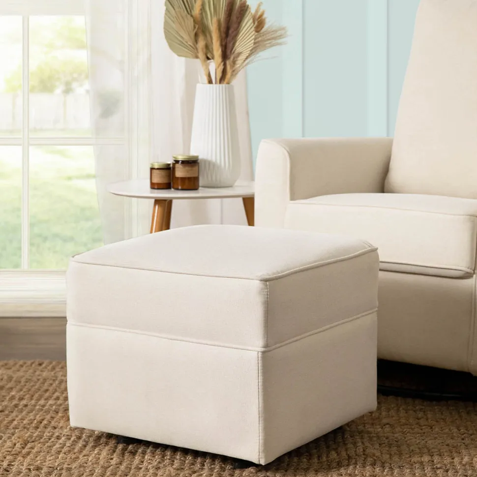 Namesake Willa/Alden Gliding Ottoman - Performance Cream Eco-Weave