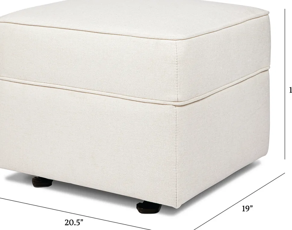 Namesake Willa/Alden Gliding Ottoman - Performance Cream Eco-Weave