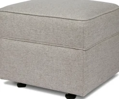 Namesake Willa/Alden Gliding Ottoman - Performance Grey Eco-Weave
