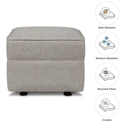 Namesake Willa/Alden Gliding Ottoman - Performance Grey Eco-Weave