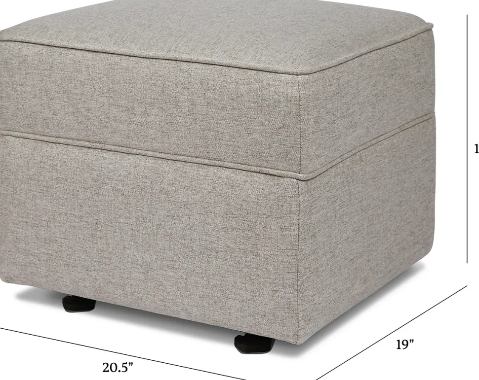 Namesake Willa/Alden Gliding Ottoman - Performance Grey Eco-Weave