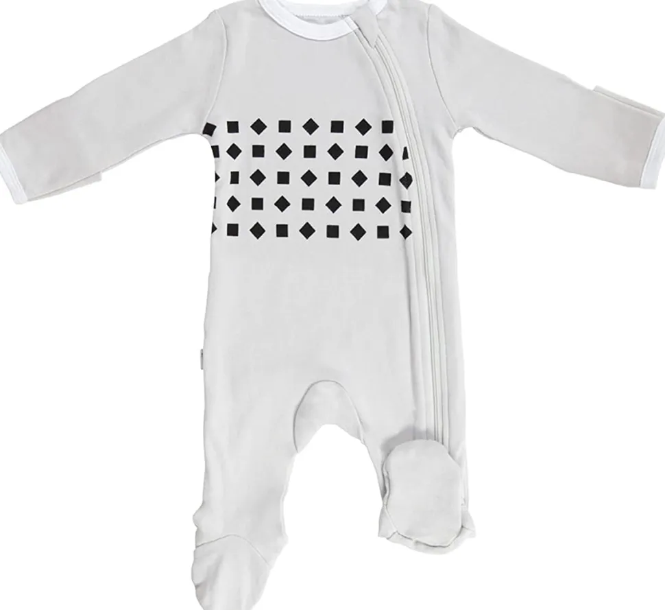 Nanit Breathing Wear Pajamas - 0-3 Months, Pebble Grey