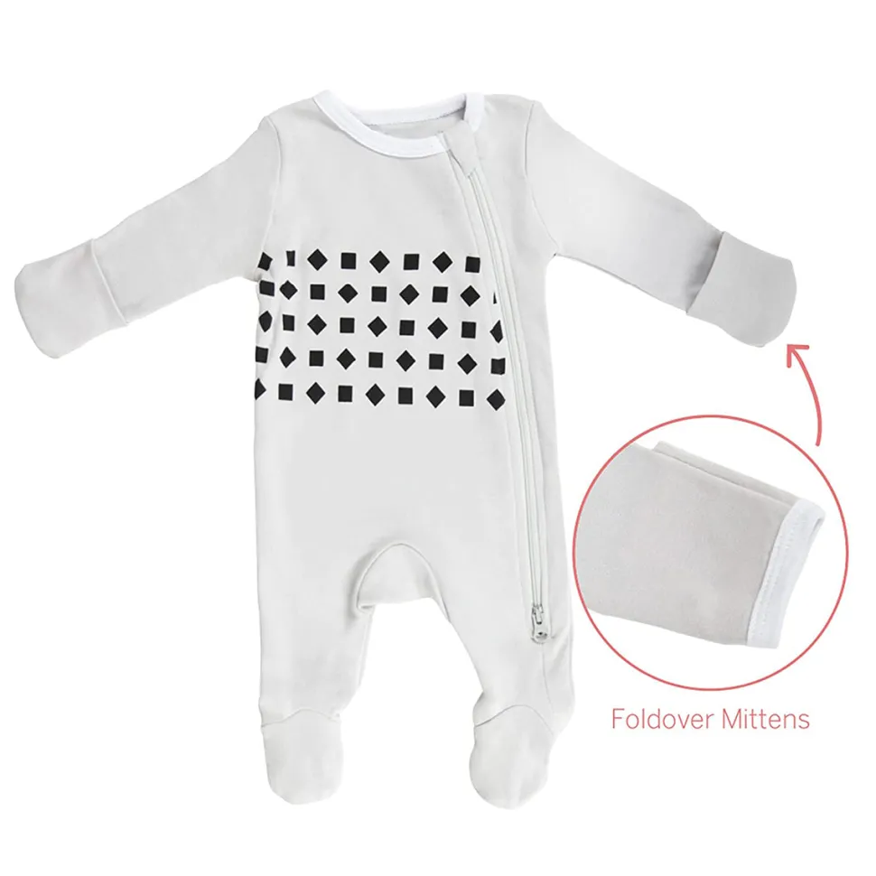 Nanit Breathing Wear Pajamas - 0-3 Months, Pebble Grey